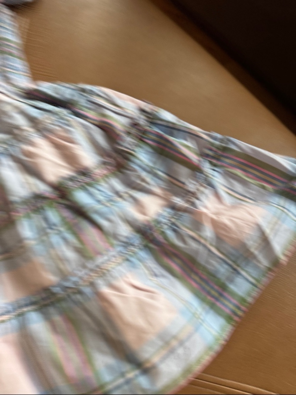 Hill house sz 3-4 Girls' Pastel Plaid Smocked Sundress - Pink & Blue - Picture 5 of 7
